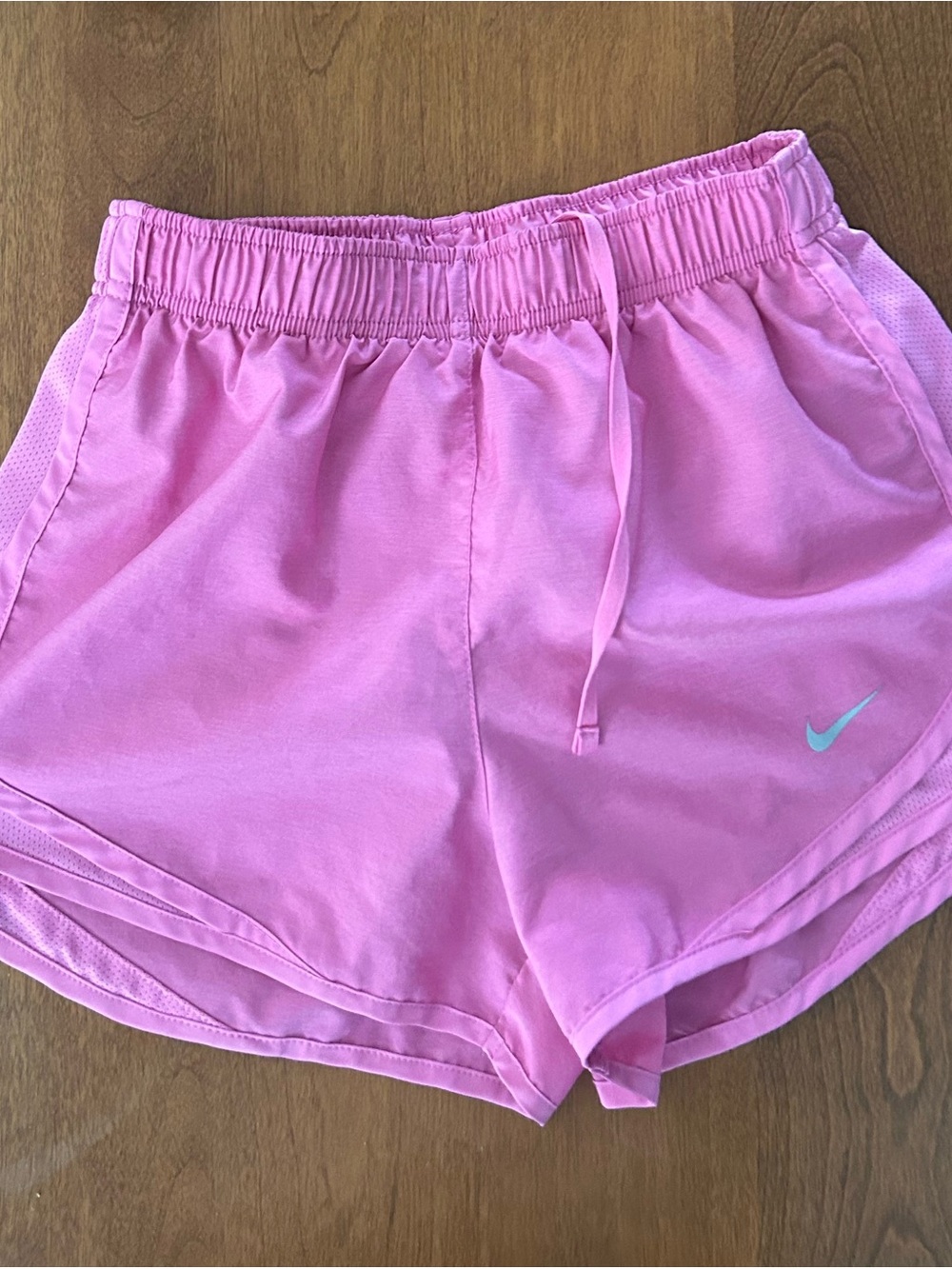 Nike Women's Light Pink DRI-FIT Running Shorts. Size XS